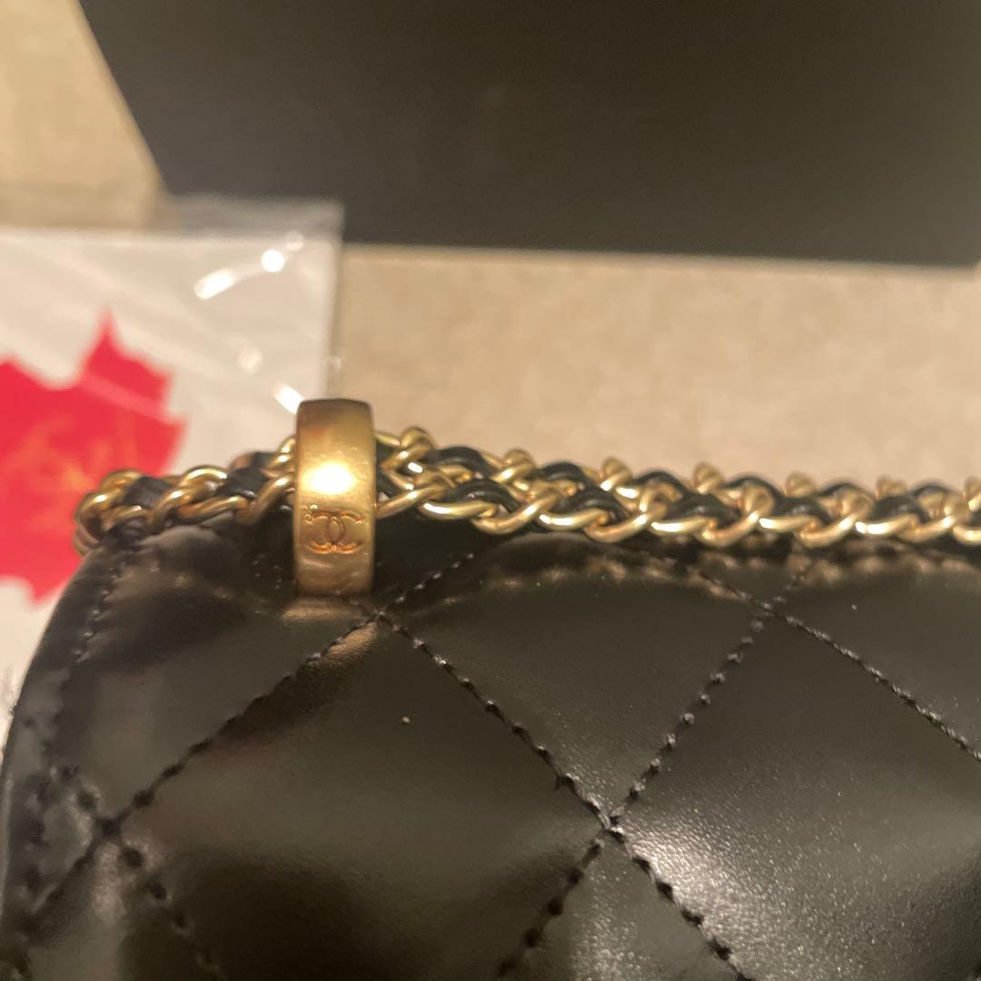 CHANEL ノベルティーブラック ショルダーバッグ キルティング