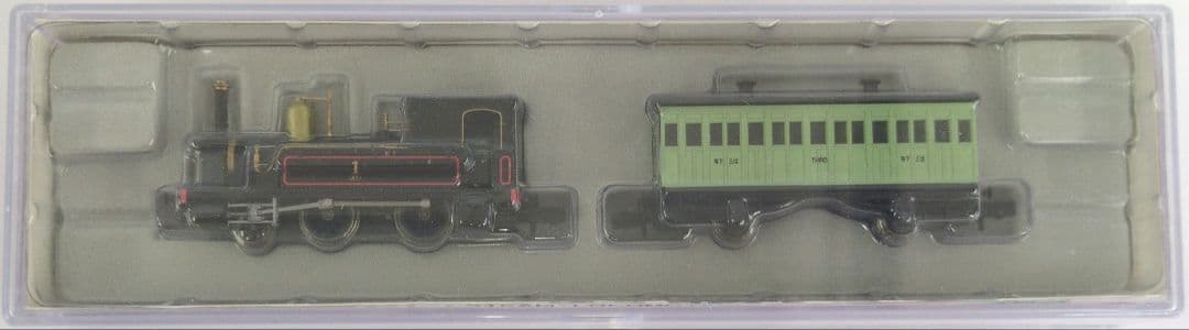 鉄道模型 1号機関車 保存車＋客車1両