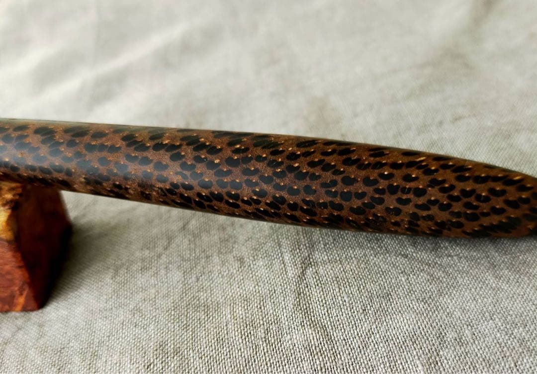 【専用】　クジャクヤシ　ハンドメイド　木軸シャープペン　0.5mm　ブラック