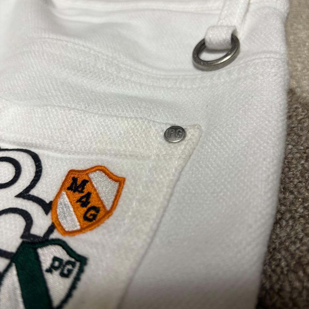 パーリーゲイツ　PEARLY GATES ゴルフパンツ　蓄熱裏起毛　ホワイト