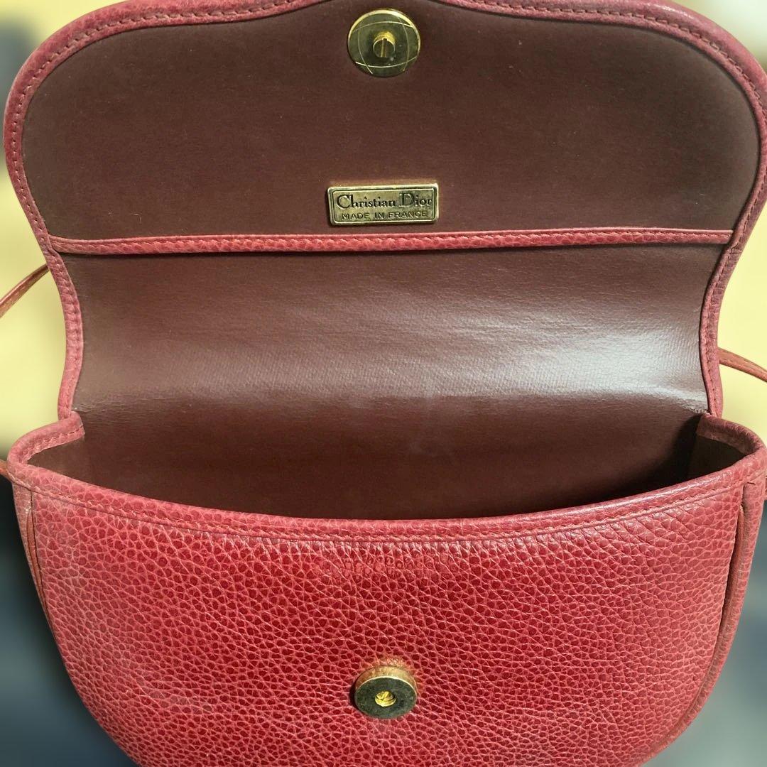 Christian Dior ヴィンテージ ショルダーバッグ レザー