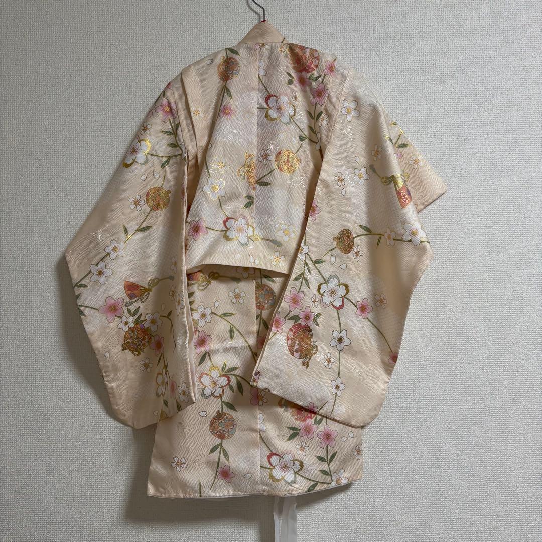 【美品】キョウエツ　七五三　くすみカラー　着物　淡色　女の子 ３歳　セット