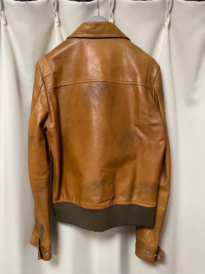 Undercorverism スクラッチ加工シングルライダース ジャケット・アウター