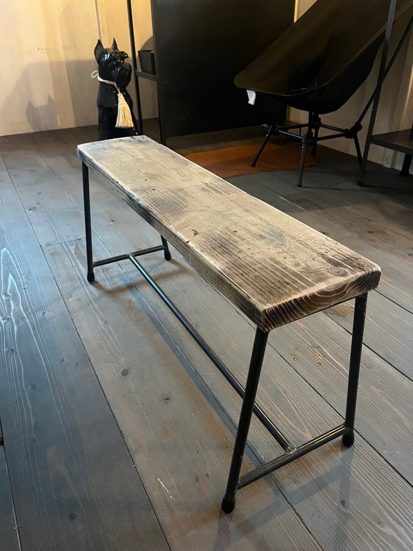 アイアン ベンチ 足場板（古材） アンティーク 送料込み 足場板だけ
