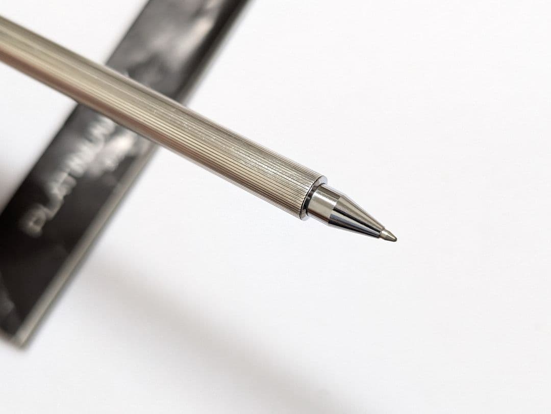 プラチナ万年筆 プラチナz 廃盤ボールペン 回転式 シルバープレート