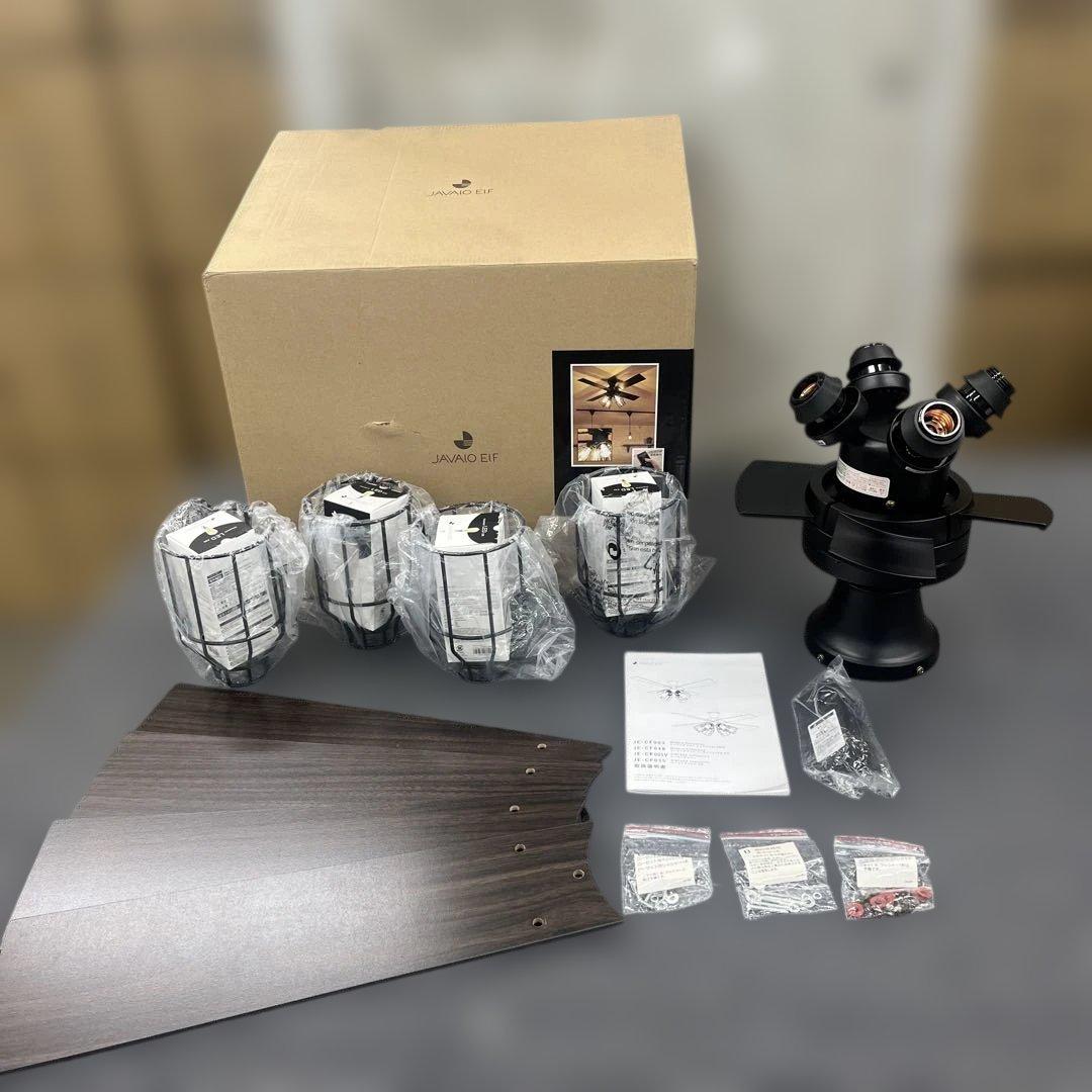 シーリングファン ブラック JAVAlO ELF JE-CF003-BK ② - メルカリ