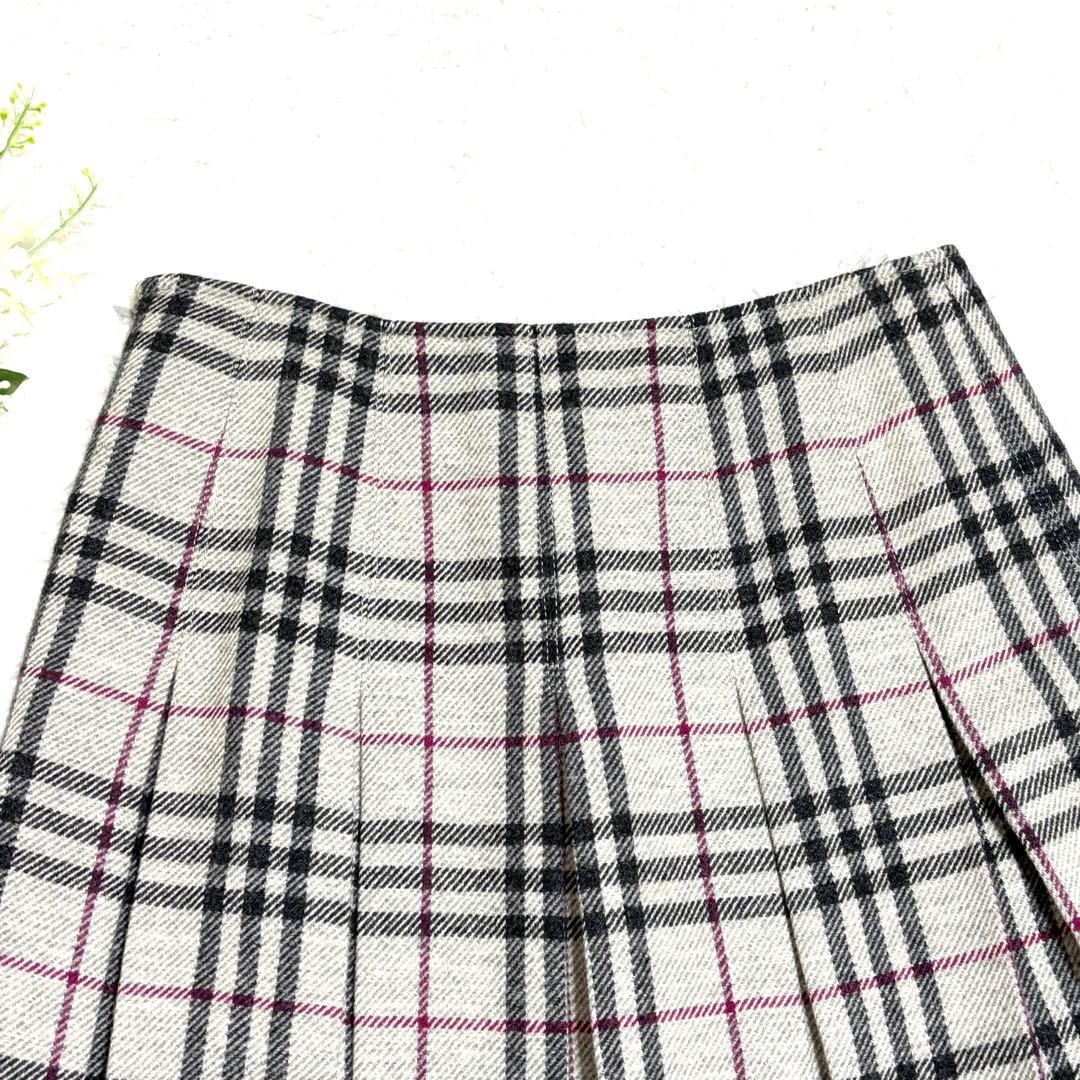 ✨美品✨ バーバリーロンドン プリーツスカート ノバチェック メガチェック 38
