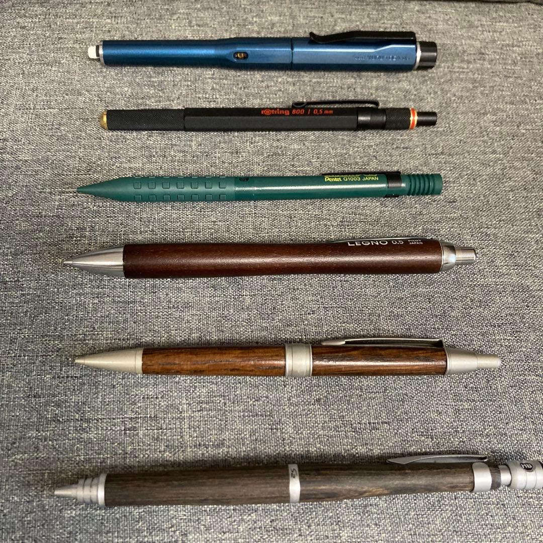 クルトガダイブ、ロットリング800、スマッシュ、レグノ、ピュアモルト