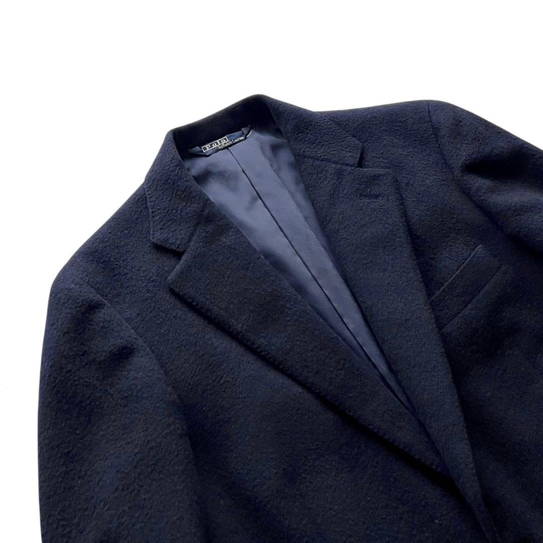 【美品】ヴィンテージPOLO RALPH LAUREN ウール金釦紺ブレザー