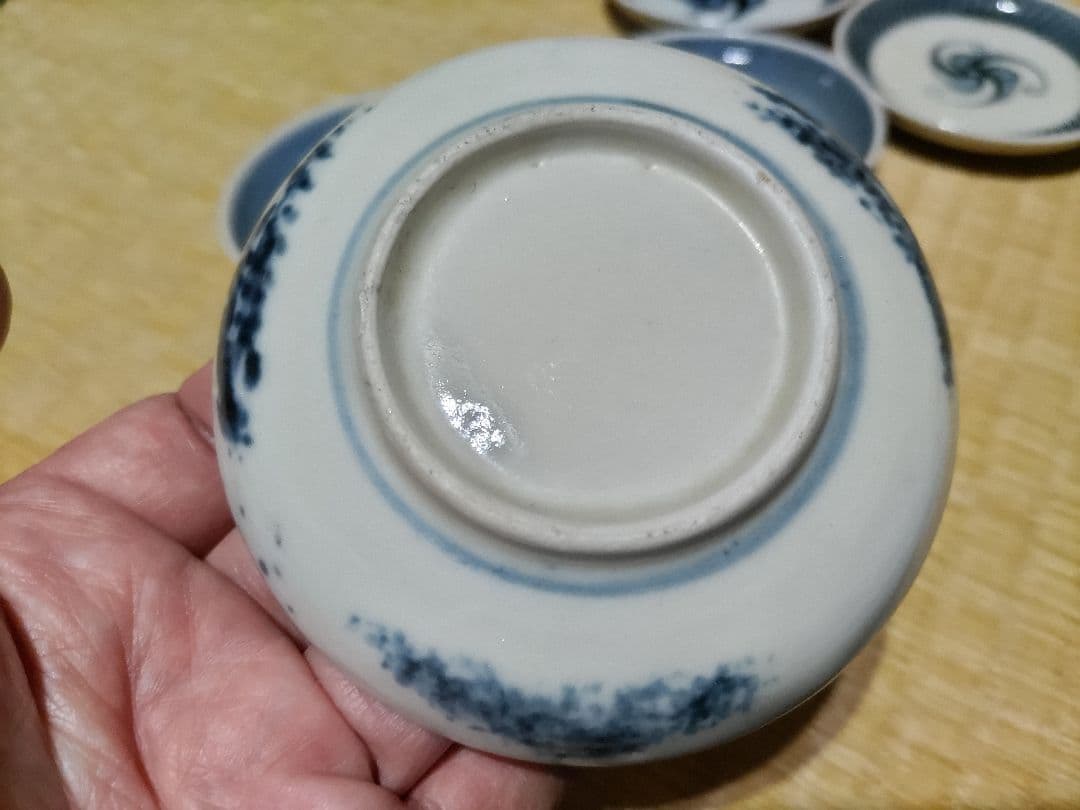 瀬戸太白手　or　瀬戸染付磁器　小皿（５枚セット）美品！