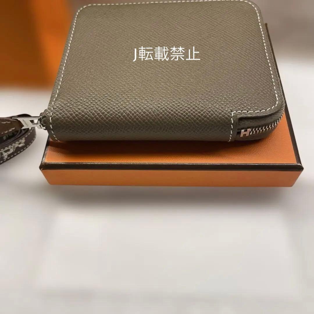 新品未使用】HERMES エルメス シルクインコンパクト エトゥープ W刻印