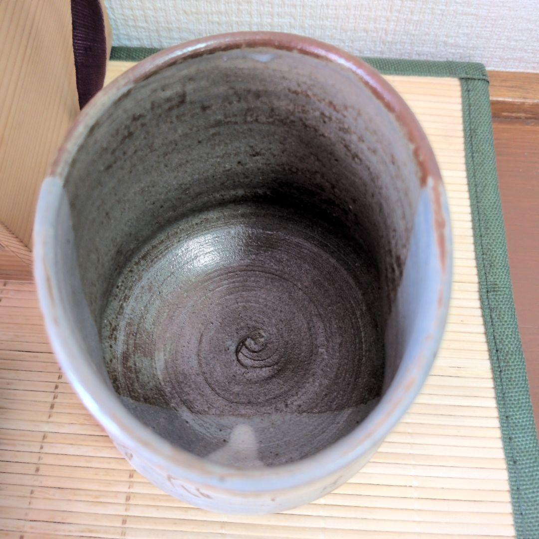 美品】『抹茶茶碗』乾山写 片身替筒茶盌 a2600109 - メルカリ