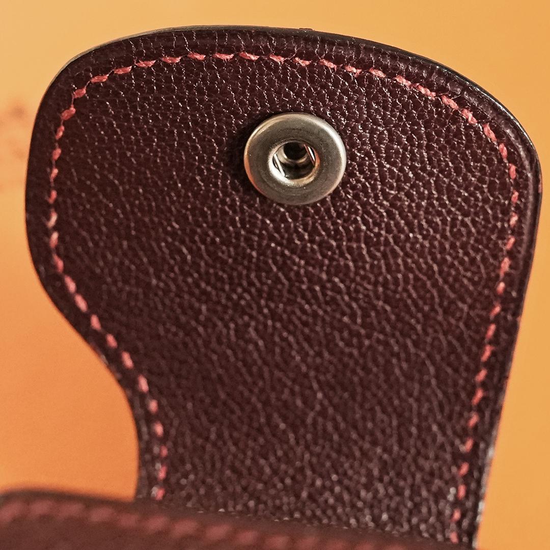 HERMES エルメス ペンケース ペンポーチ マルチケース ブラウン 筆入の