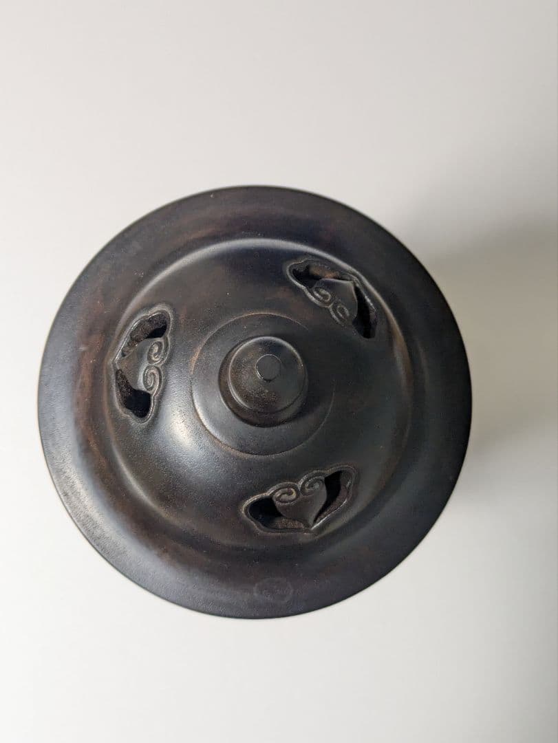 最終値下げ』中国の香炉 紫檀 透かし彫り