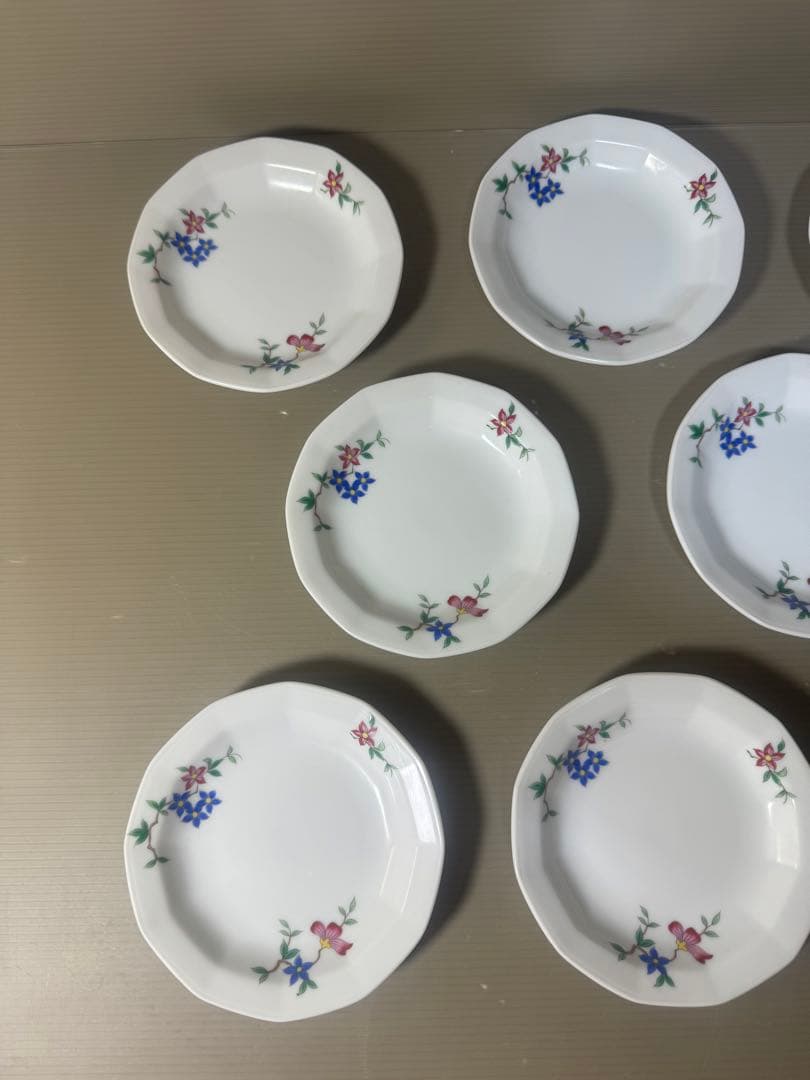 2528 深川製磁小皿8客未使用