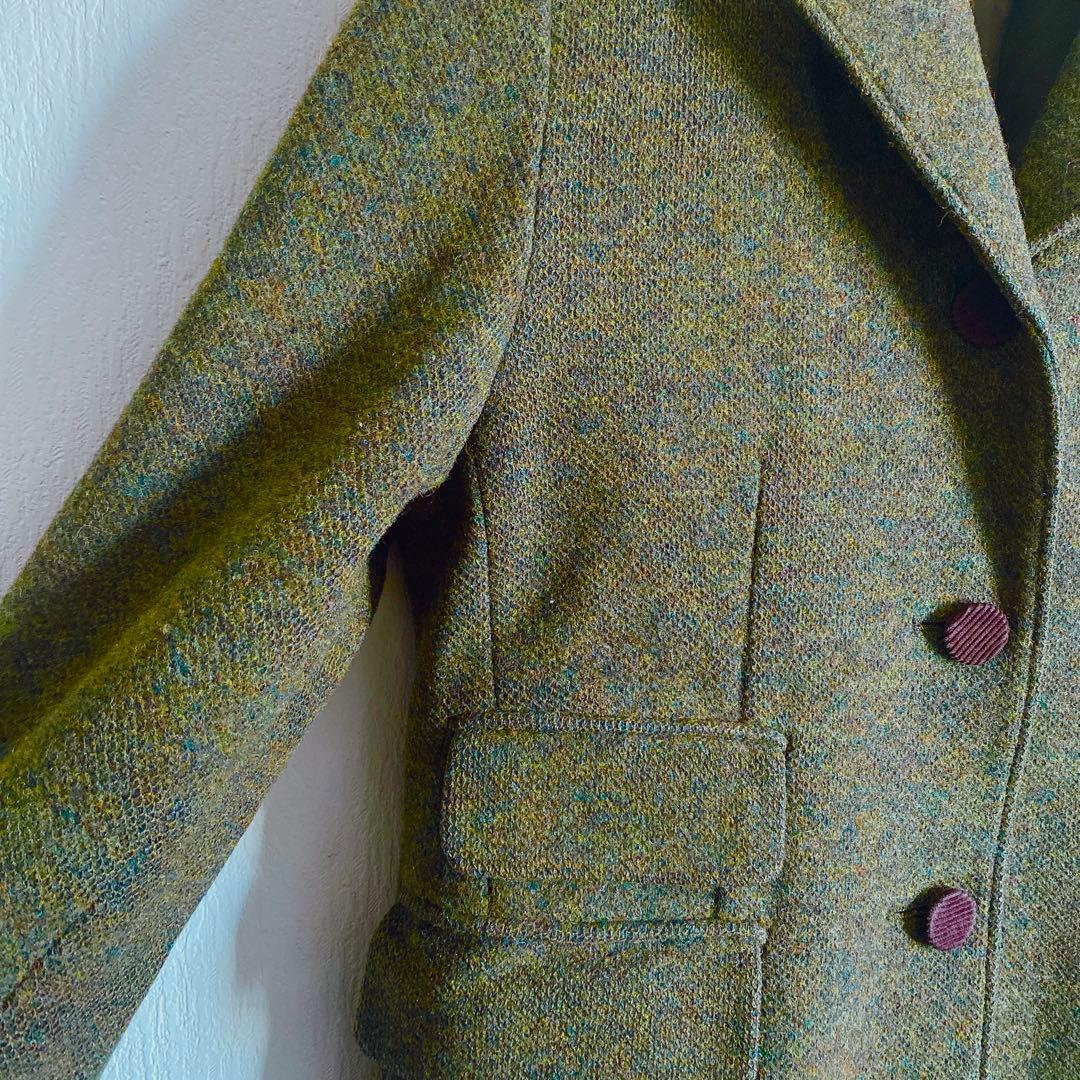 きれいめ◎CHILD WOMAN ウール チェスターコート オリーブカーキ系