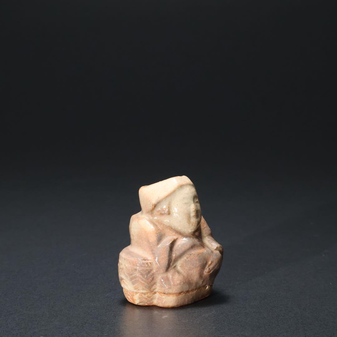 香合 茶摘み人形 七十四代朝日豊斎 共箱 早乙女 炉用