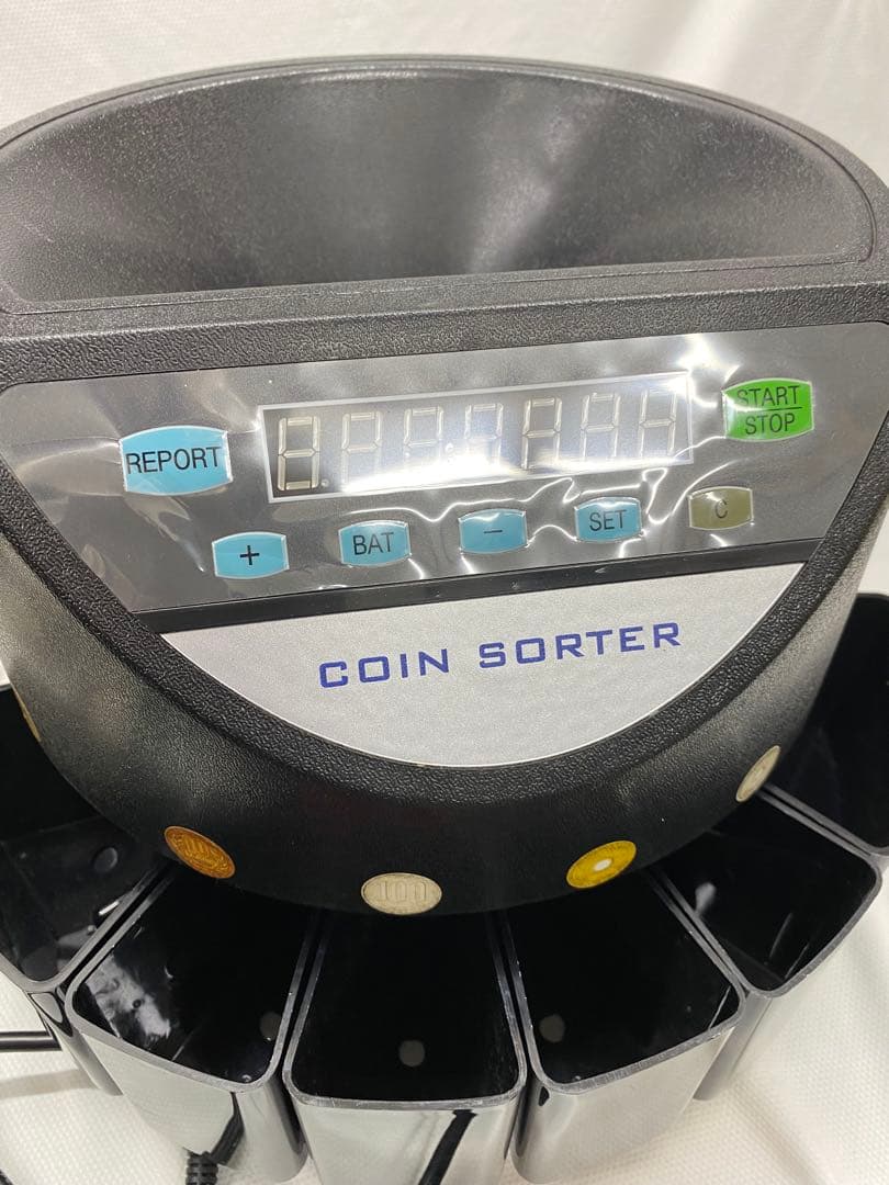コインカウンター小銭 自動 高速 500枚 電子式硬貨選別機 ジャンク品と纏め