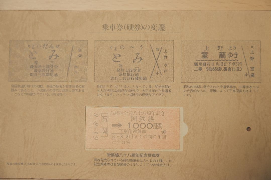 記念乗車券】記念チケット 常磐線88周年 沼津機関区創立100年｜
