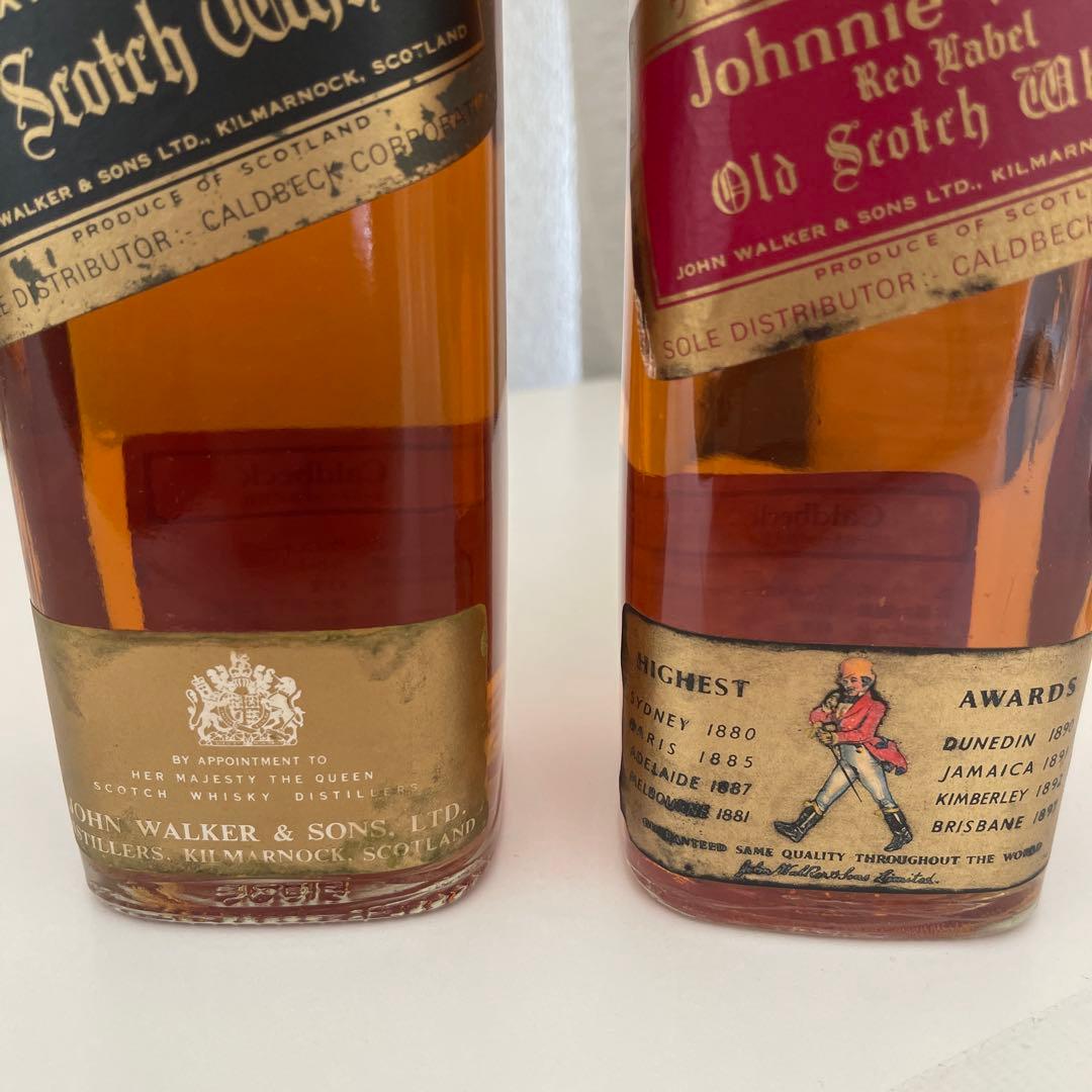 Johnnie Walker ブラック レッド 70年代 箱付 白紋章 特級
