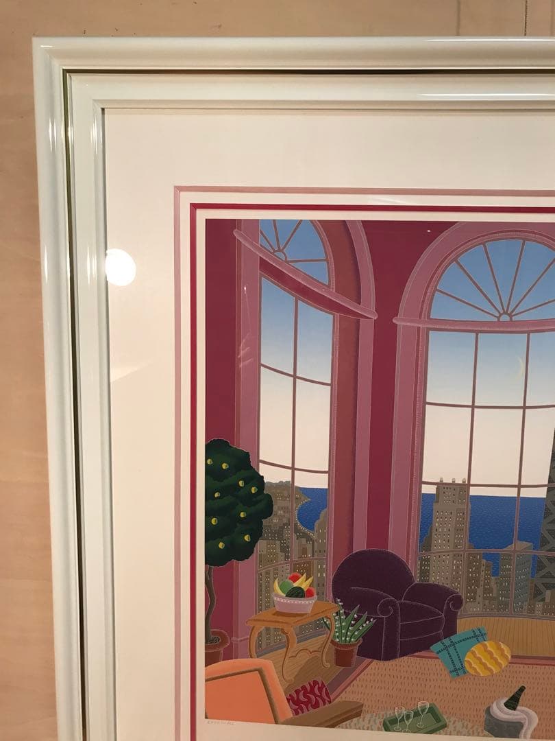 マックナイト 「シカゴイブニング」 シルクスクリーン 直筆サイン