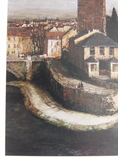 武本春根、【或る日のストラスブルグ】、希少な額装用画集より