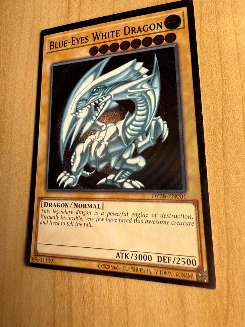 青眼の白龍　ブルーアイズホワイトドラゴン　遊戯王　OTS28 北米版　レリブル