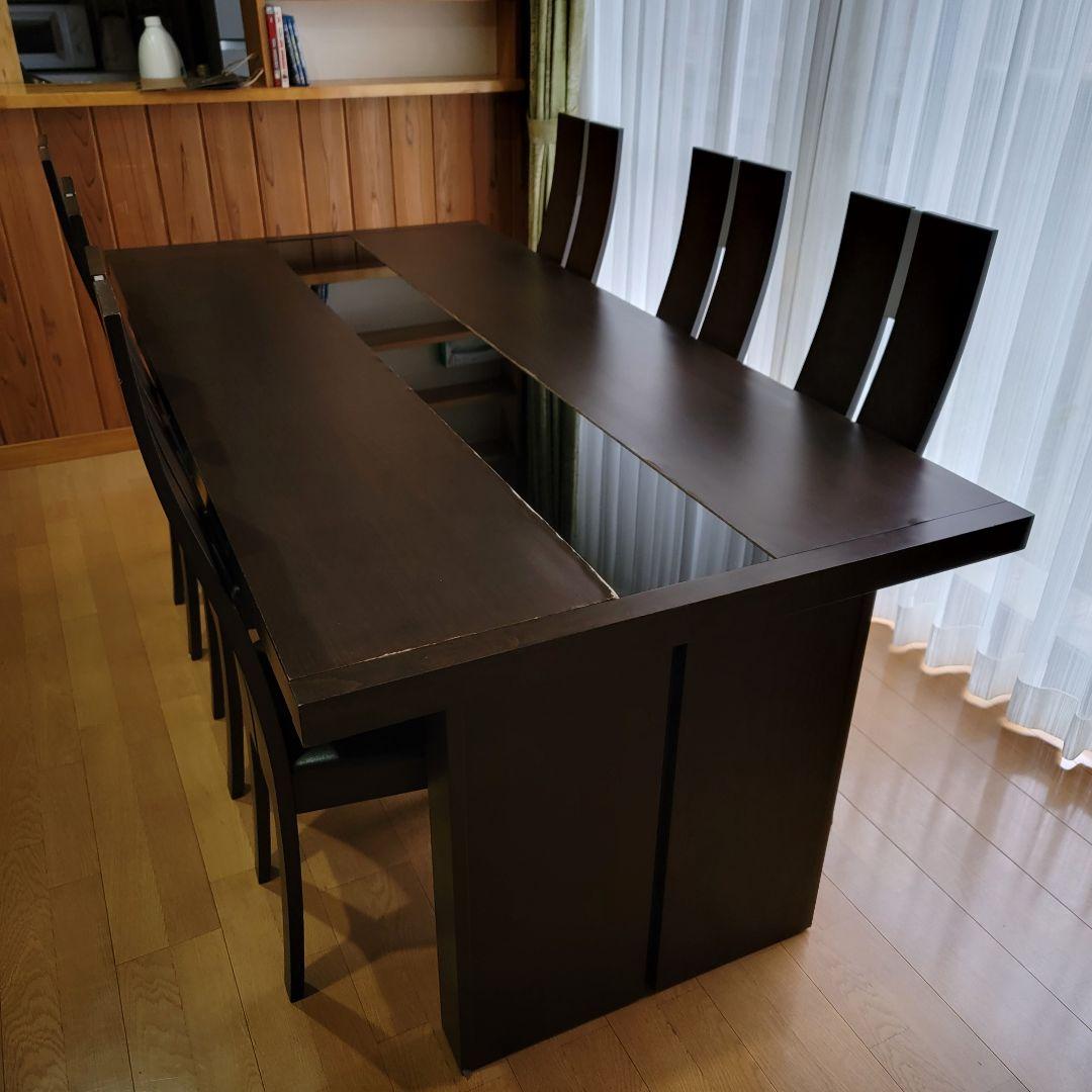 定価:300,000円 椅子6脚セット 180cmテーブル 大川家具