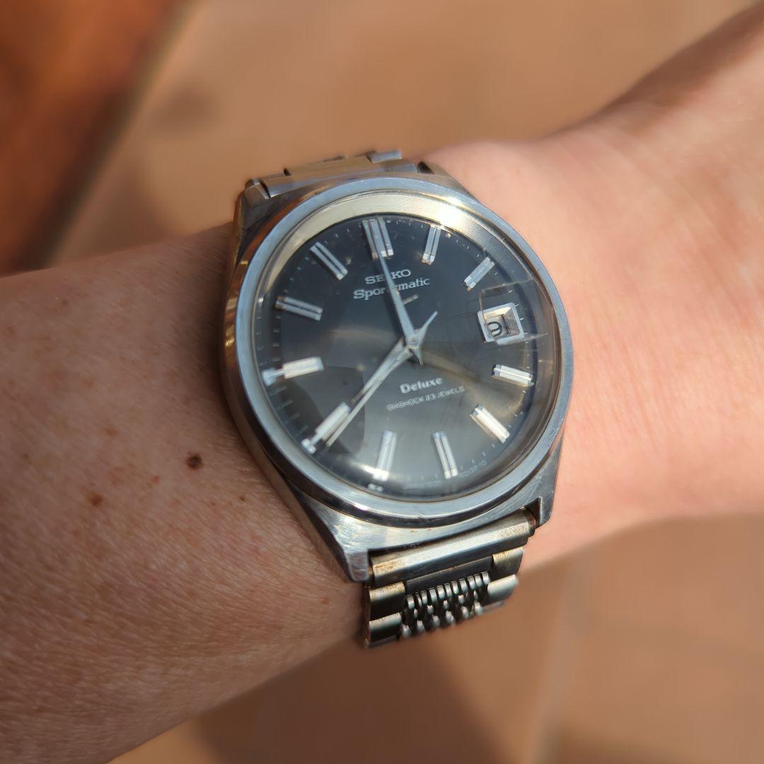 s*u様 精度良好【SEIKO】 Sportsmatic Deluxe黒/ 23