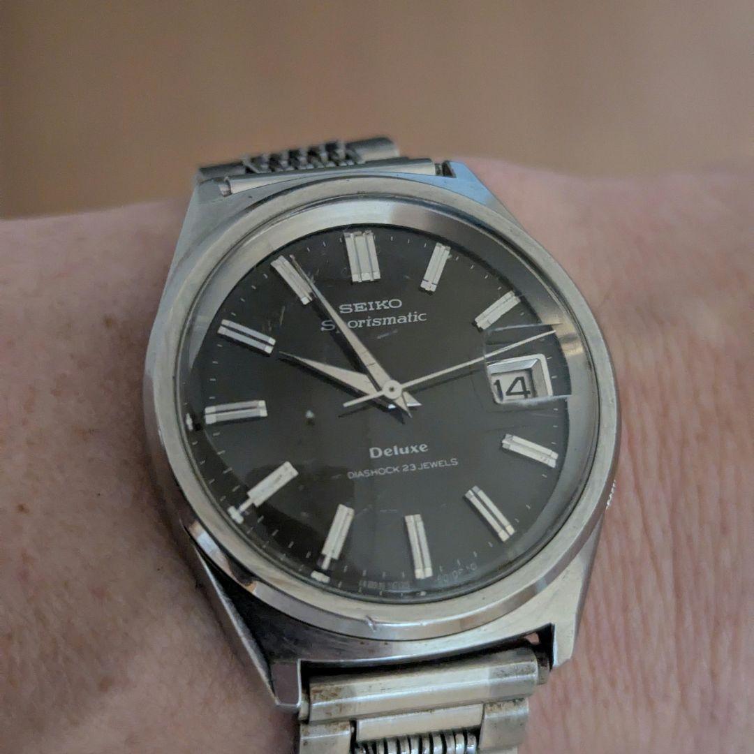 s*u様 精度良好【SEIKO】 Sportsmatic Deluxe黒/ 23