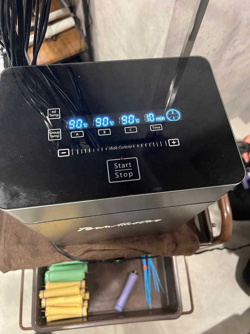 デジタルパーマパームマスター本体、ロッド、断熱シートセット