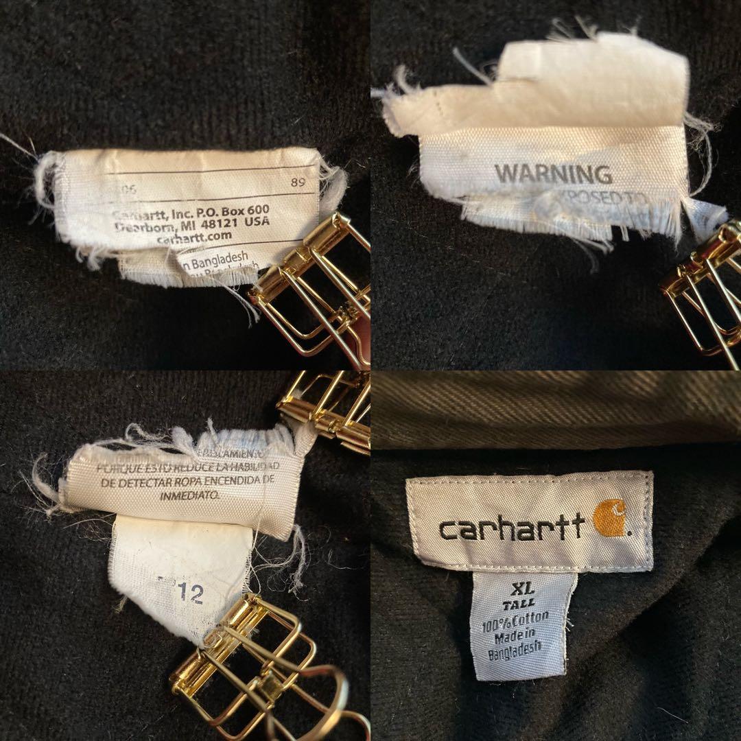 00s Carhartt ダックジャケット ハンティング チョア 裏地フリース