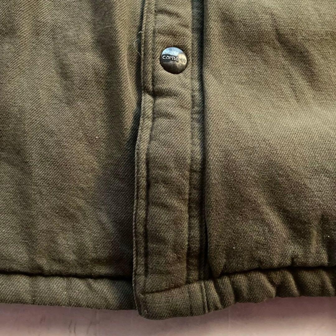 00s Carhartt ダックジャケット ハンティング チョア 裏地フリース