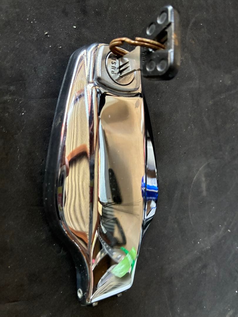 SR400 SR500 タンクキャップ ムール貝 ナロータンク 純正キー付き