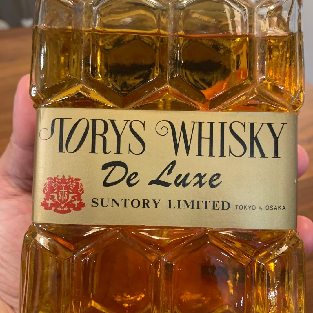 美品 サントリー トリス ウイスキー 37度 デラックス 古酒 箱付き 未開封