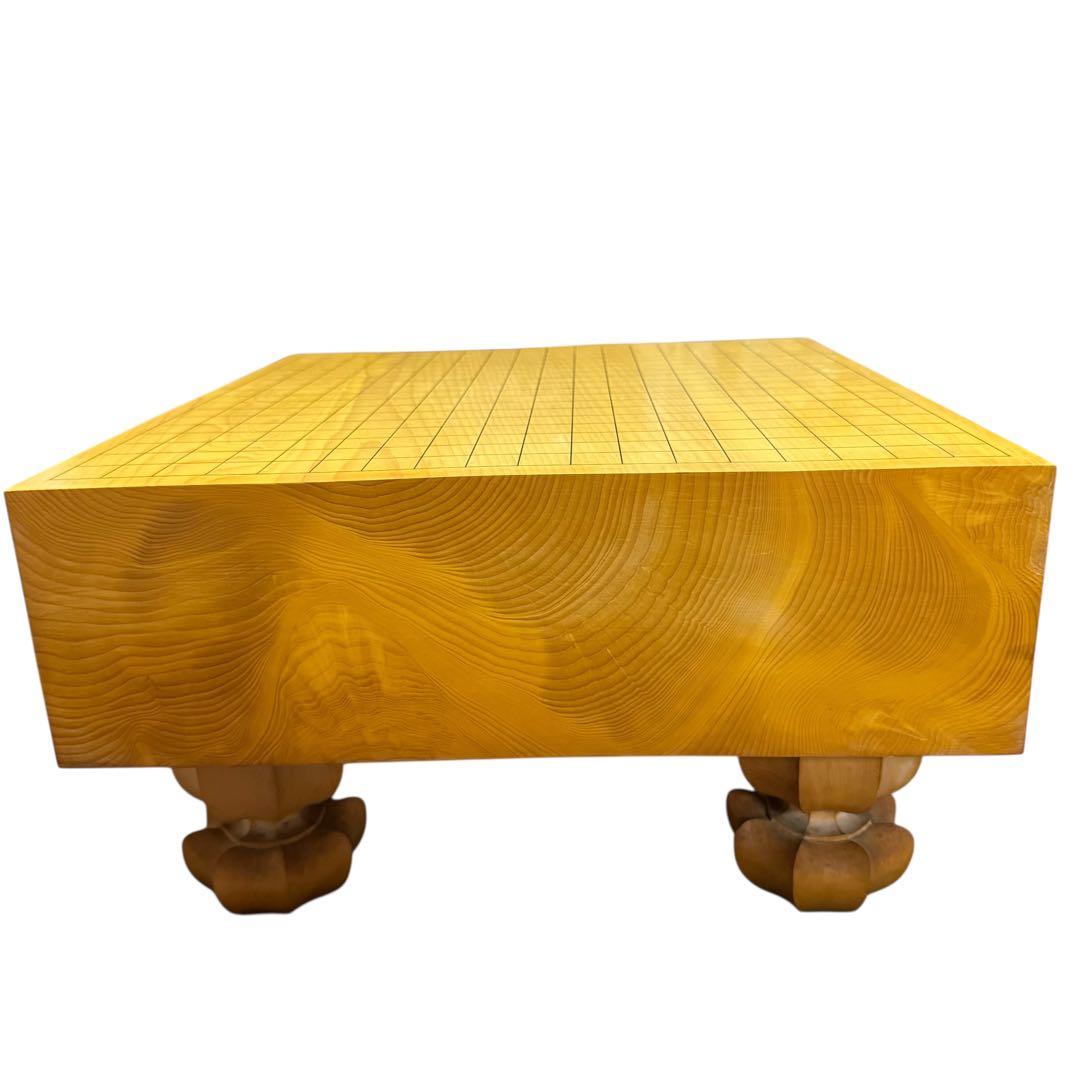 【極美品】本榧碁盤＆蛤碁石182個セット桐覆い 布カバー付き