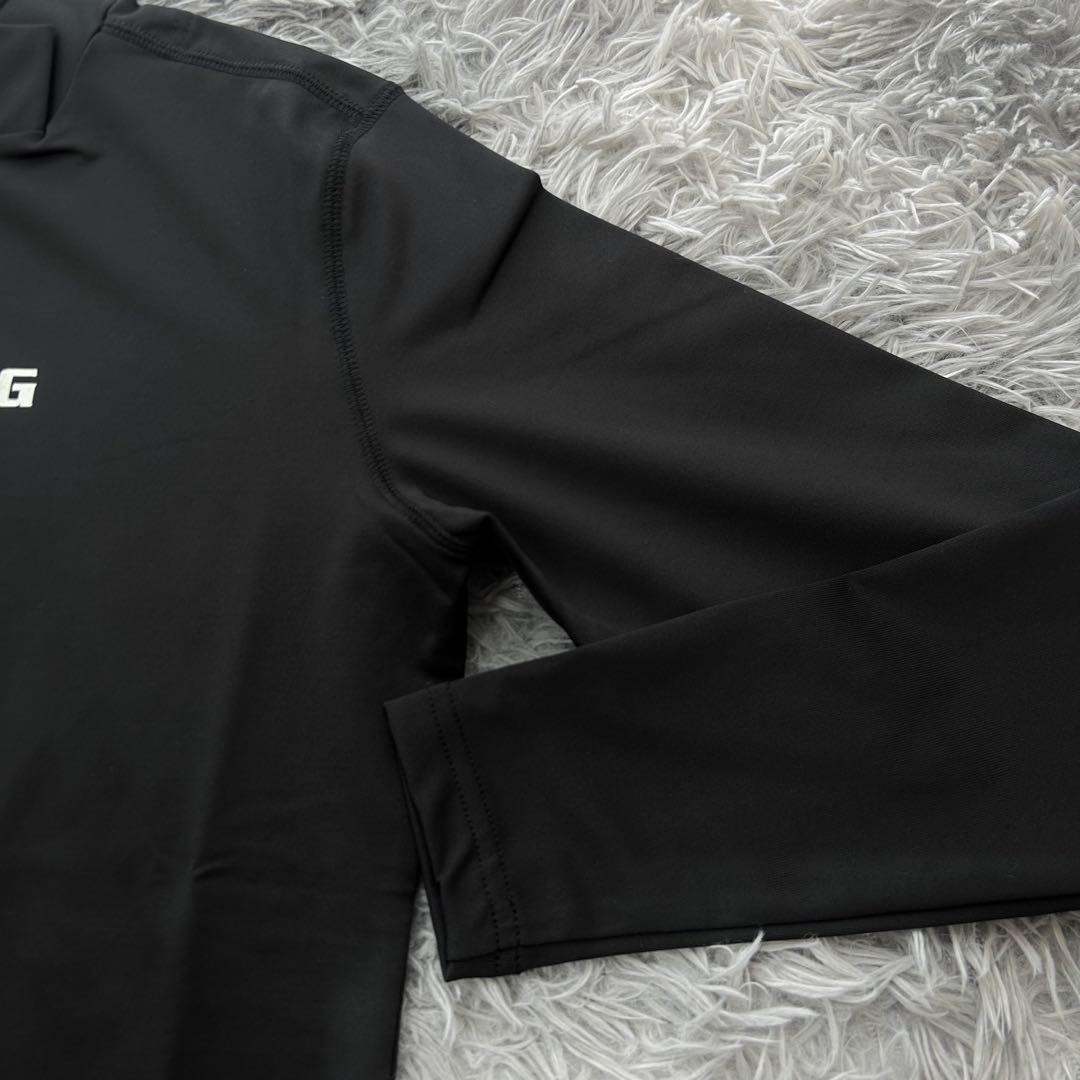 新品　ブリーフィングゴルフ　モックネック　長袖シャツ　カットソー　ブラック　XS