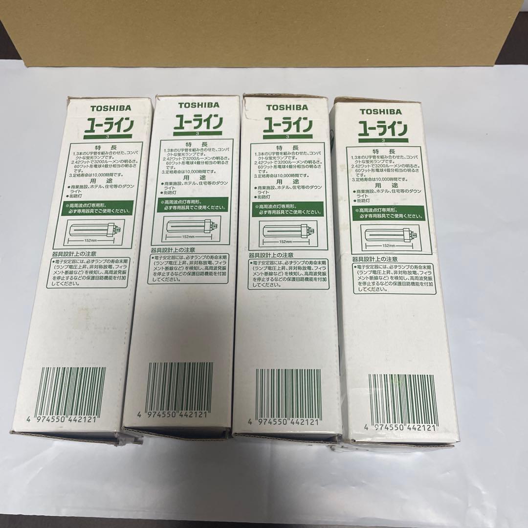 TOSHIBA FHT42EX-N-K/2 蛍光灯 42W 4本セット - メルカリ