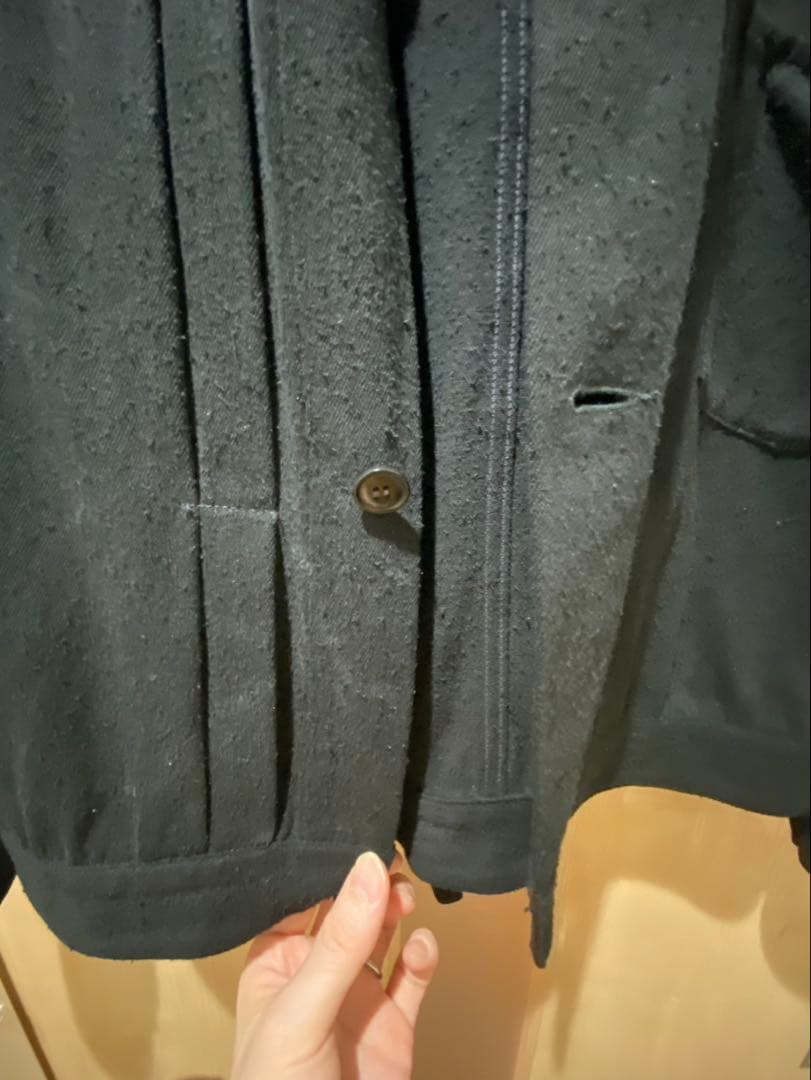 【COMOLI】シルクネップTYPE-1ST（black）size1 24SS