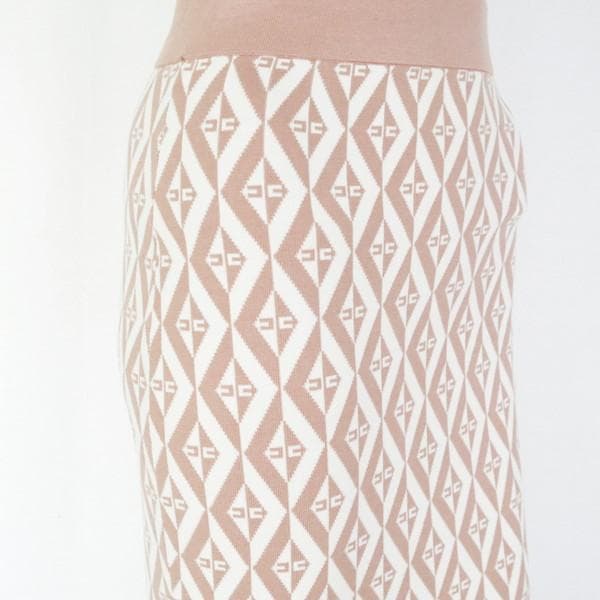 新品 エリザベッタフランキ ニットスカート38 ESK703 XSサイズ 膝下丈