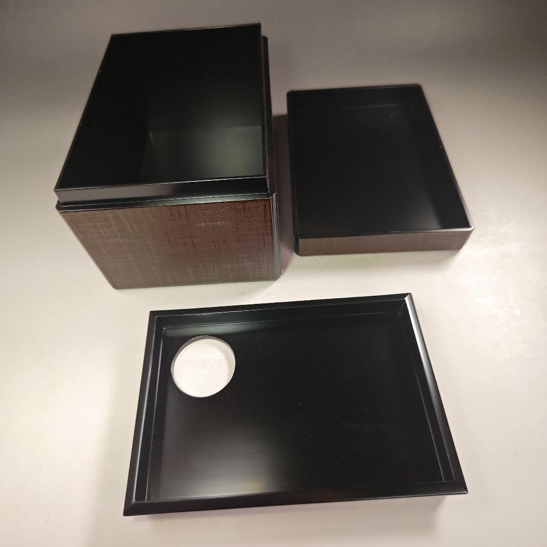 ウ235 茶箱『東山 川瀬表完作』『布摺 利休茶箱 共箱』野点 棗 香合