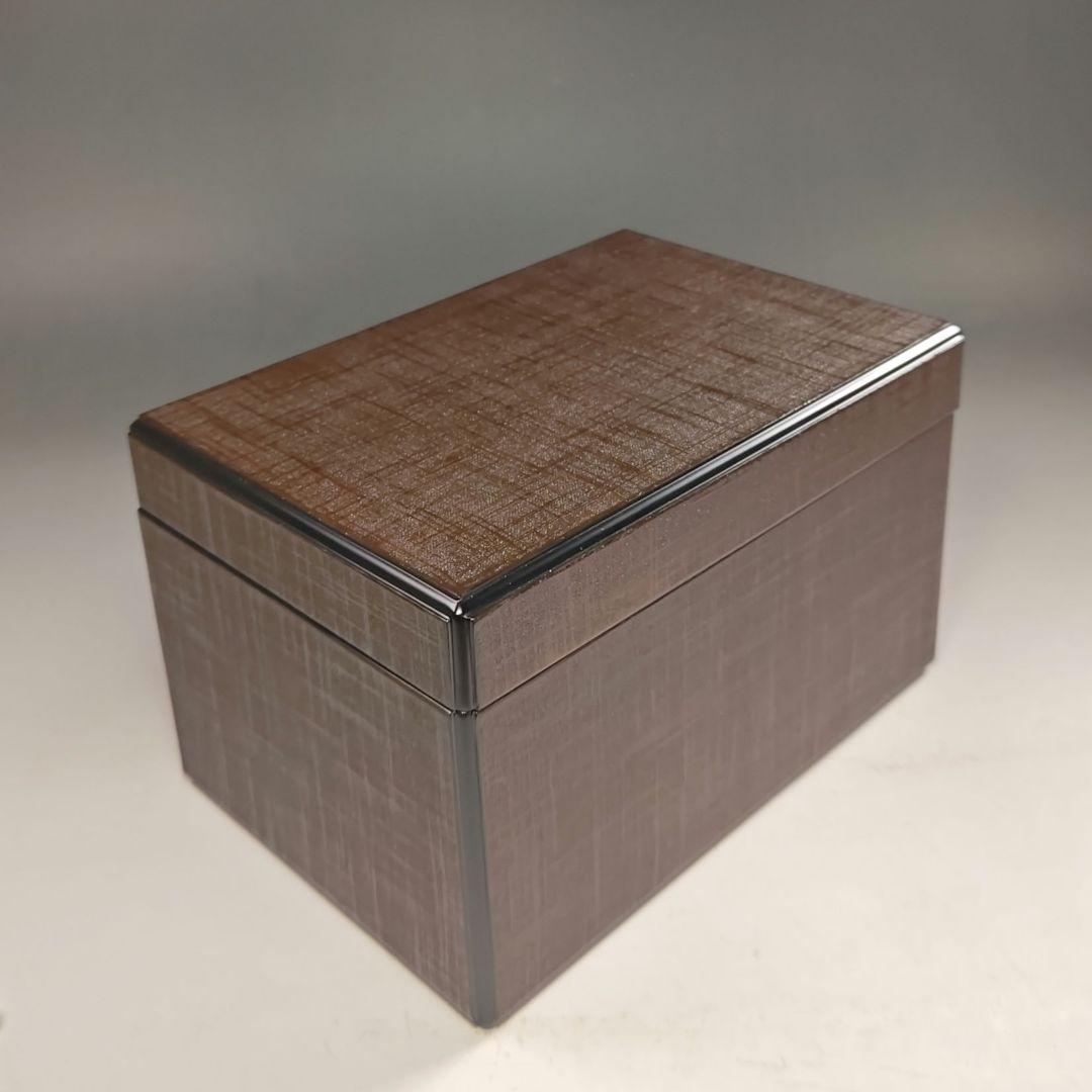 ウ235 茶箱『東山 川瀬表完作』『布摺 利休茶箱 共箱』野点 棗 香合