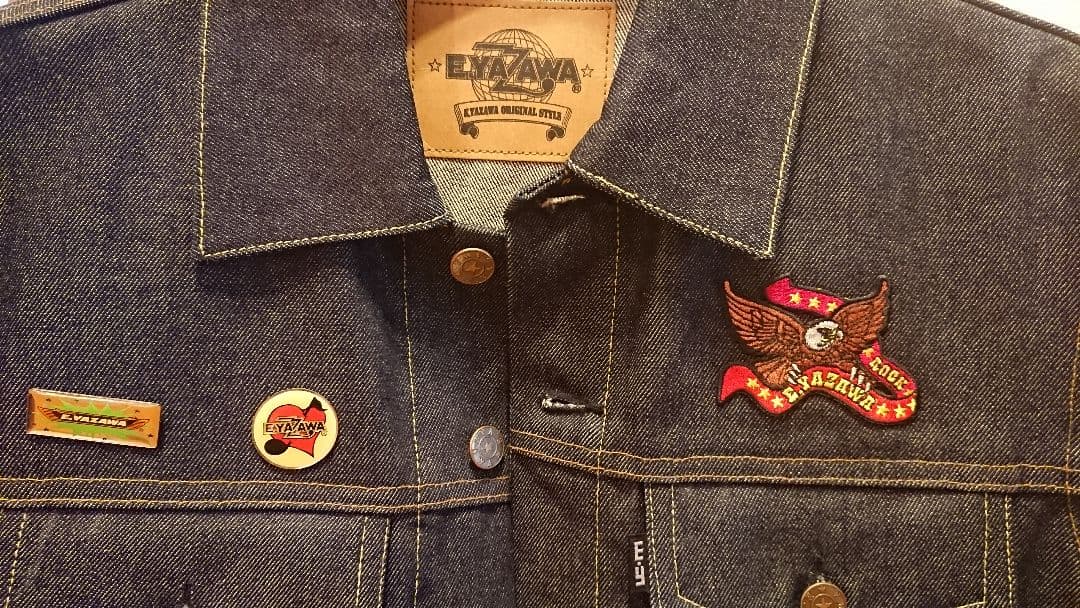 矢沢永吉 Gジャン サイズS ダイヤモンドムーン正規購入品 貴重ワッペン