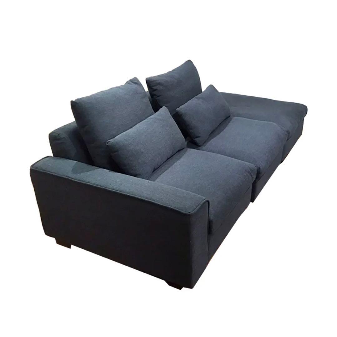 【札幌・直接】NOCE ノーチェ　ローソファNC771 ブルー