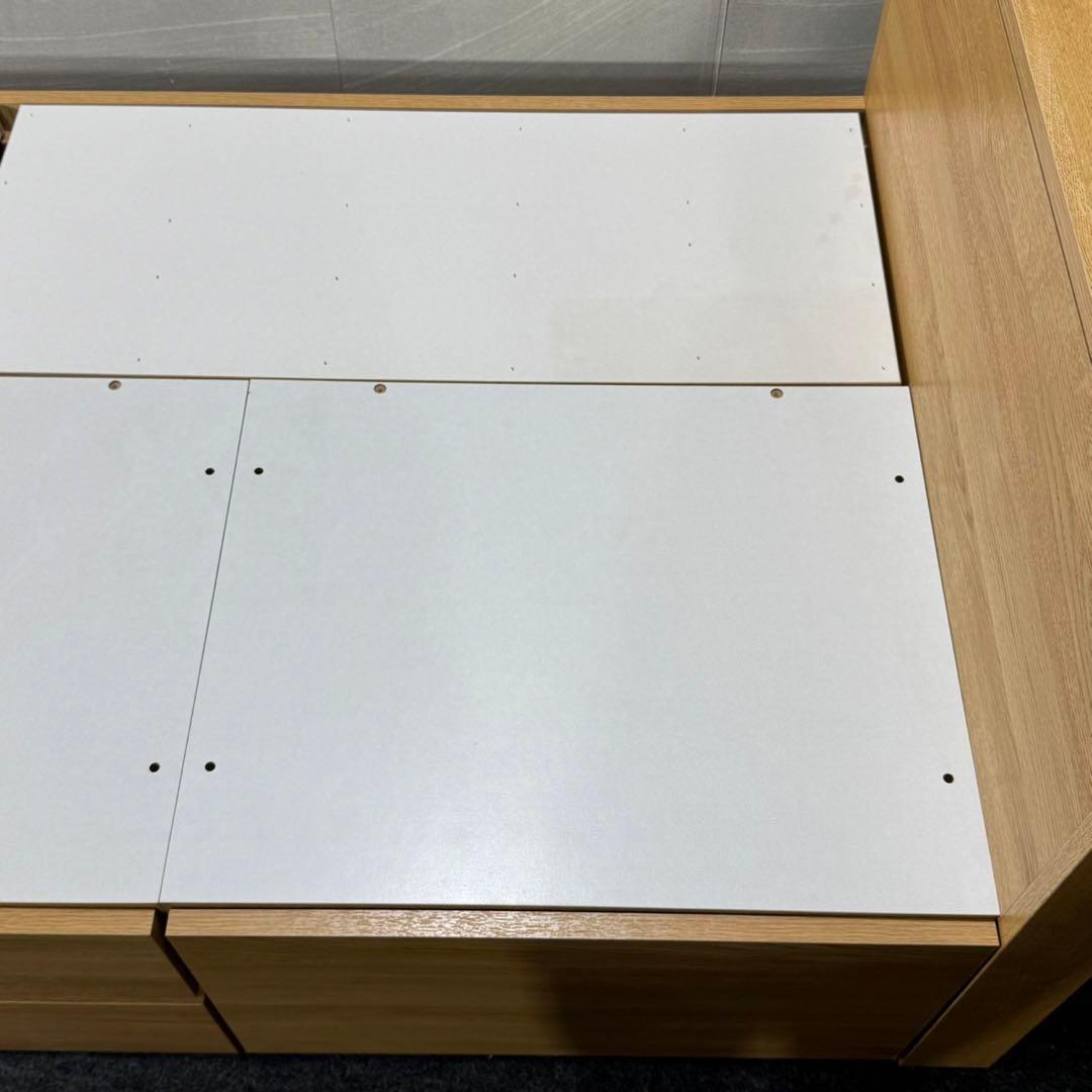 ニトリ シングル ベッドフレーム ジオチェスト 収納 格安 d3774