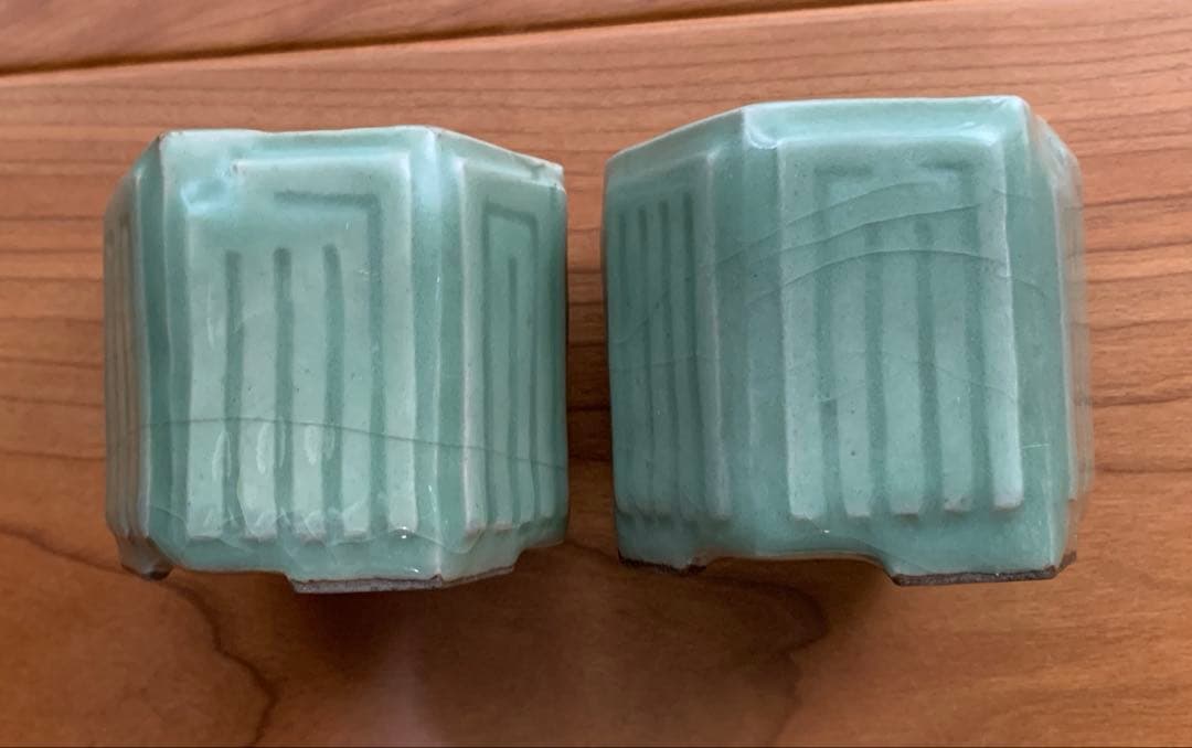 希少 六代 館林源右衛門 作 有田焼 青磁源氏香之図聞香炉 1対 - メルカリ