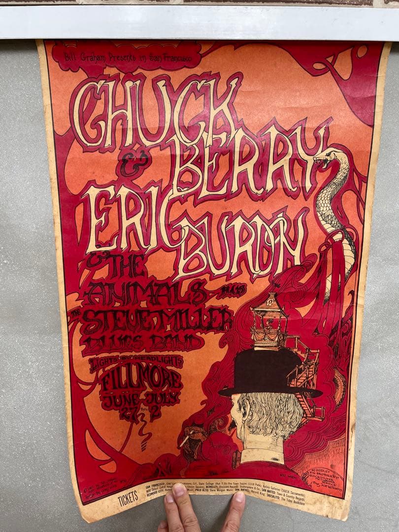 1960's Vintageヴィンテージオリジナルポスター★チャックベリー