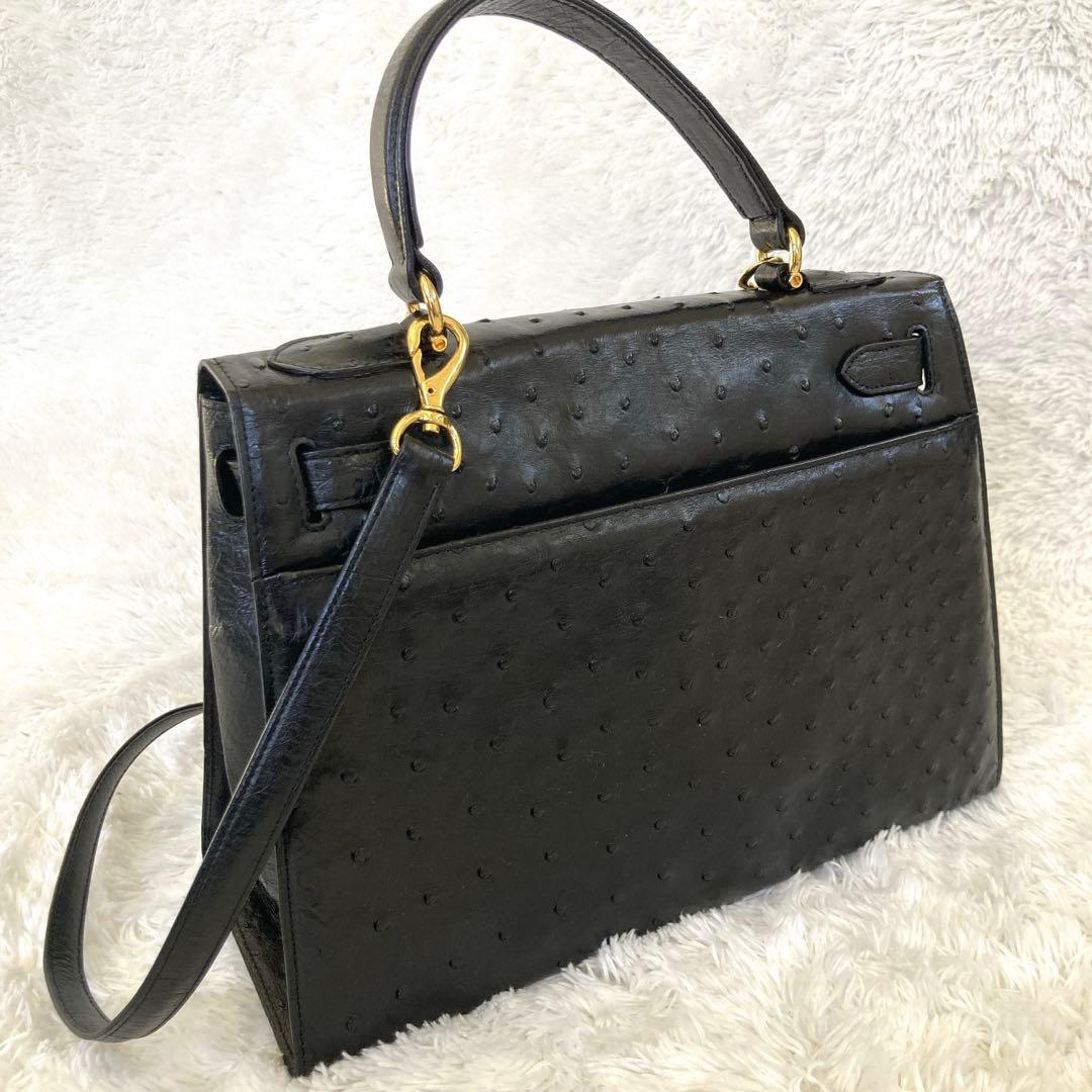 JRA認定 オーストリッチ皮バッグ　 フォーマル　極秘品