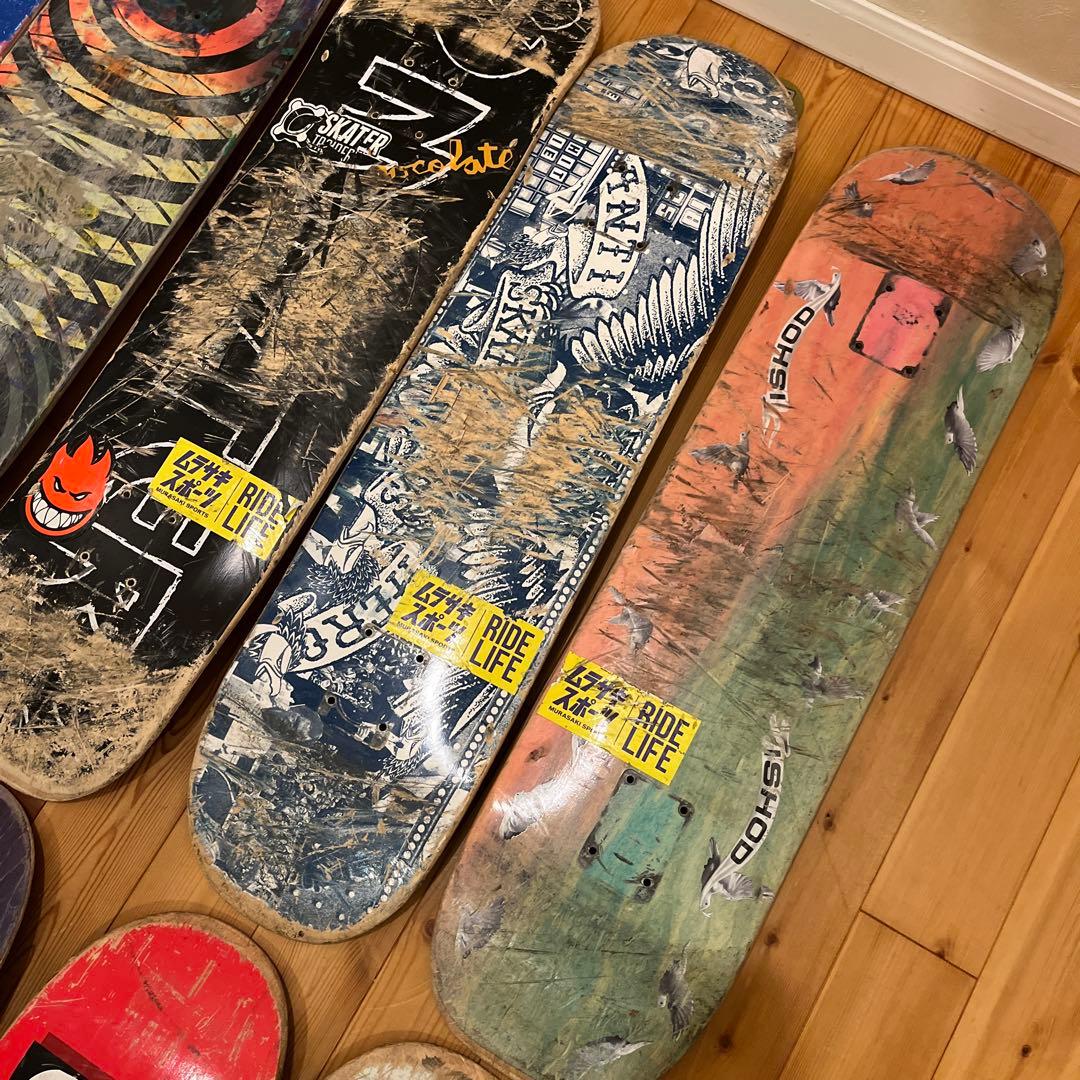 スケートボード 廃デッキ１０枚