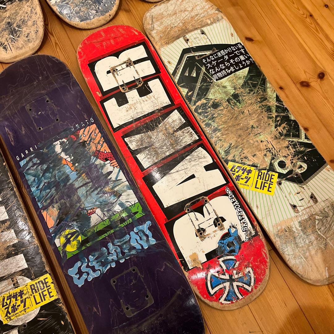 スケートボード 廃デッキ１０枚